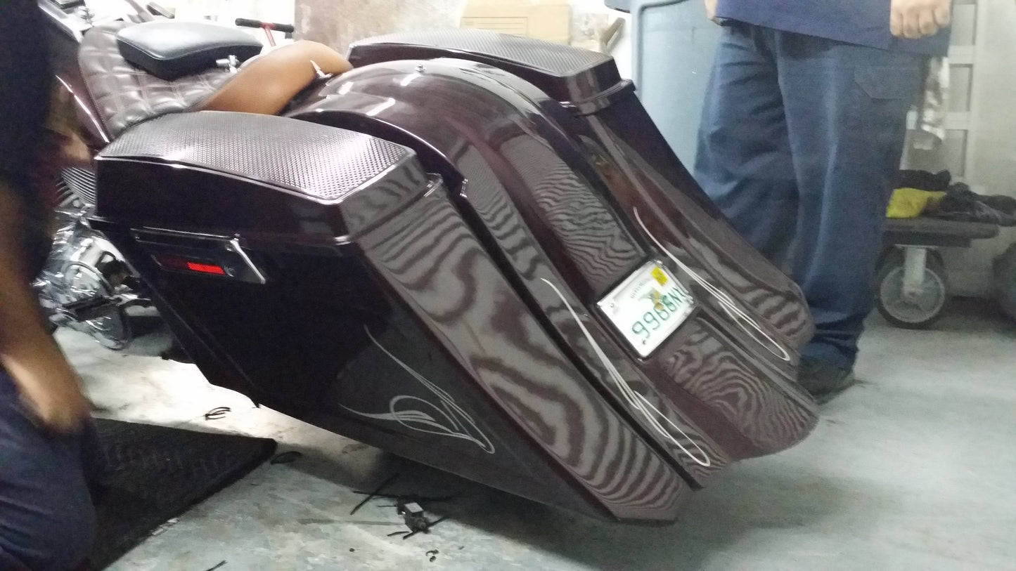 6" Down 9" Back Angled Saddlebag And Fender