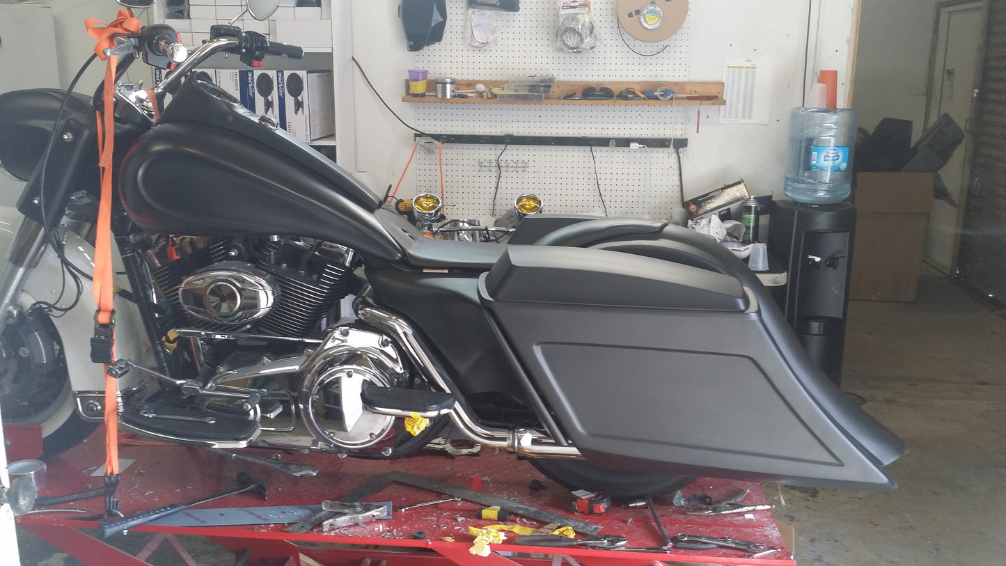 6" Down 9" Back Angled Saddlebag And Fender