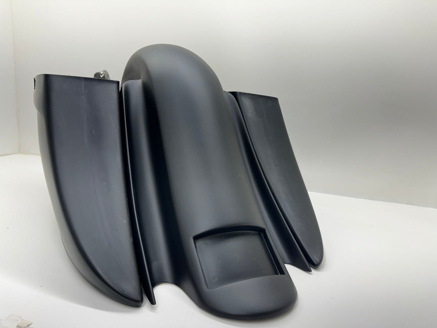 Harley Davidson 6" Down 12" Back Reborn Stretched Saddlebags & Fender