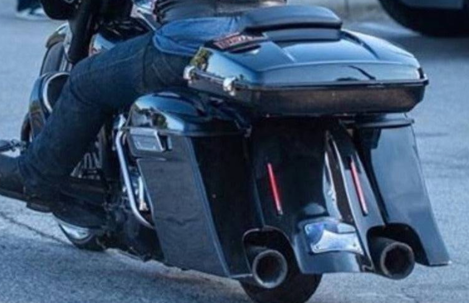 Harley Davidson 6" Down 9" Back Slope Dual Cutouts Saddlebags & Overlay Fender 1997-2013 - Bike Life Nation