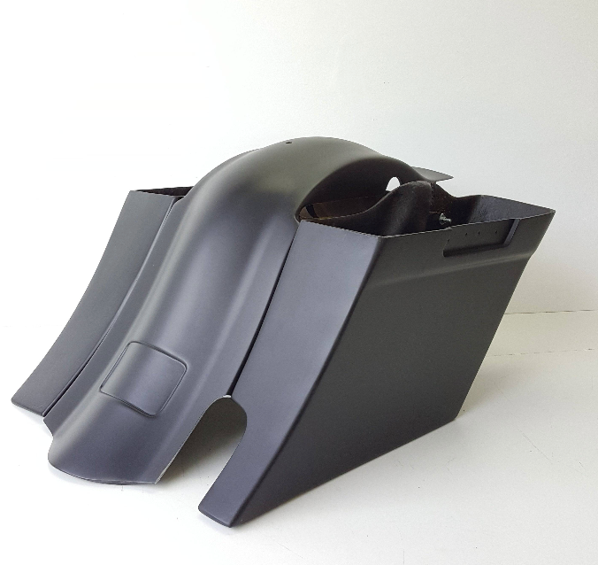 Harley Davidson 6" Down 9" Back Slope Right Cutout Saddlebags & Overlay Fender 1997-2013 - Bike Life Nation