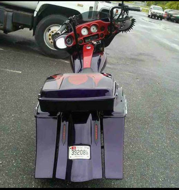 Harley Davidson 6" Down 9" Back Slope Saddlebags & Overlay Fender - Bike Life Nation