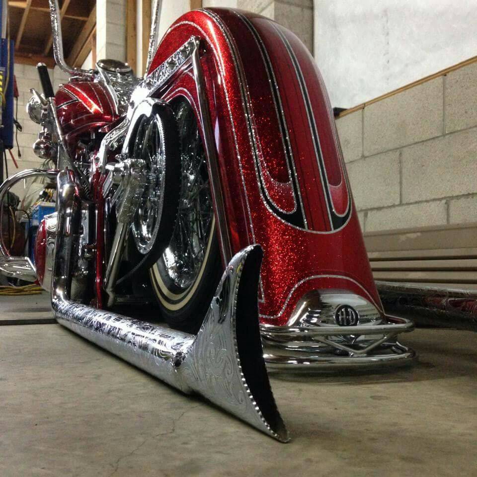 Harley Davidson Softail Fl Classic Heritage Cholo Stretched Rear Fender - Bike Life Nation