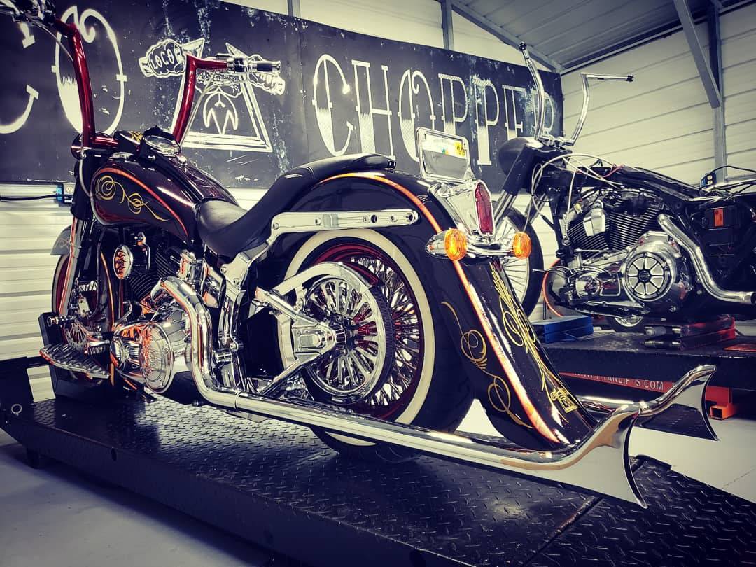 Harley Davidson Softail Fl Classic Heritage Cholo Stretched Rear Fender - Bike Life Nation