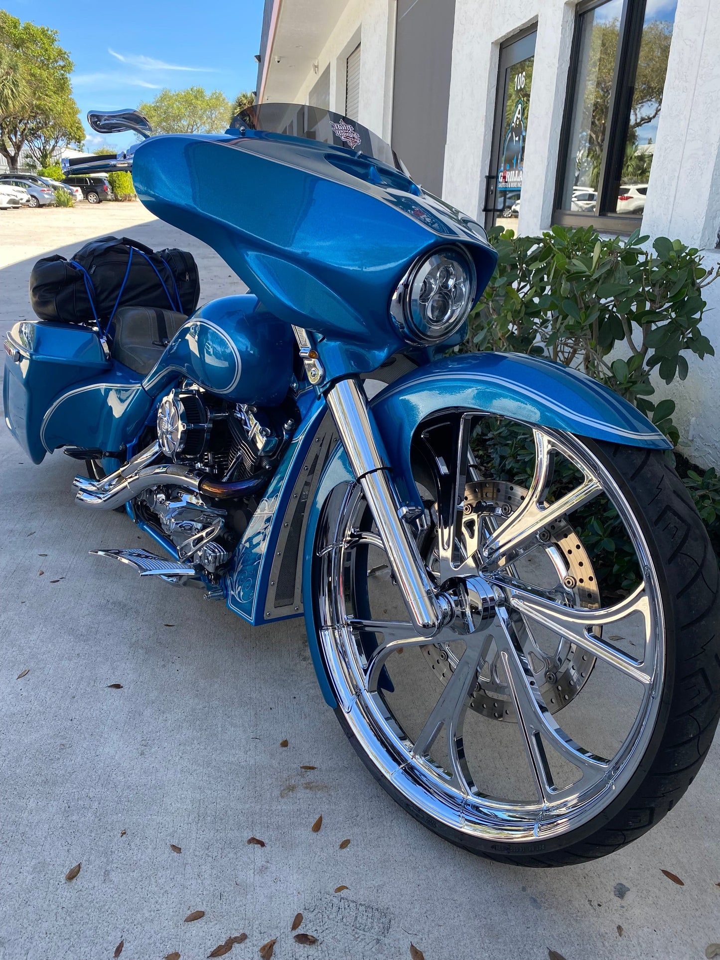 Harley Davidson Touring Street Glide Stretched Raked Out Fairing - Bike Life Nation