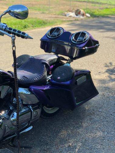 Harley Davidson / Motorcycle Universal Chopped Tour Pack 8"/ 8.8" Audio Box - Bike Life Nation