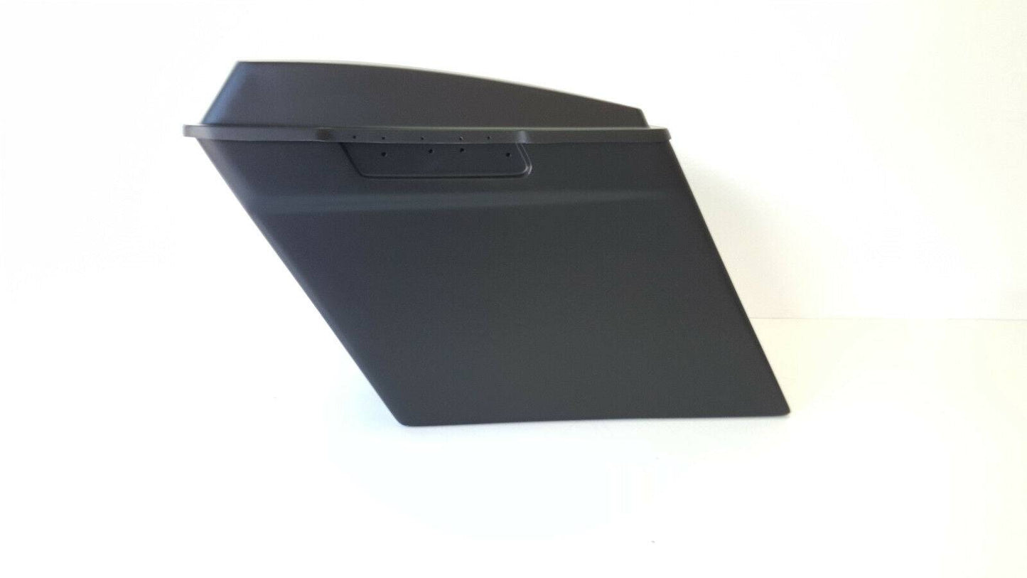 4" Inch Harley Davidson Saddlebags Overlay Fender Stock Lids Dual Cutout FLH - Bike Life Nation