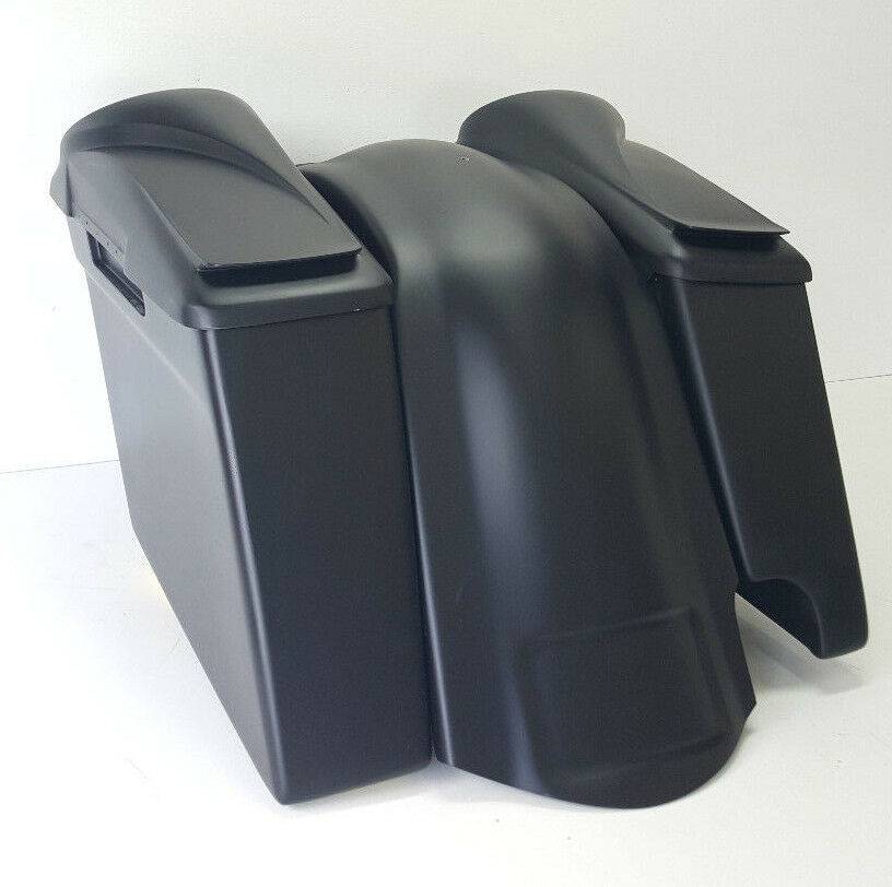 Harley Davidson 8" Speaker Lids 4" Saddlebags, Overlay Fender Right Cutout - Bike Life Nation