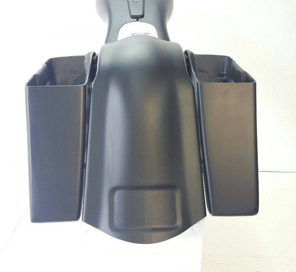Harley Davidson Stretched Saddlebags Overlay Fender Extended 4" No Lids - Bike Life Nation