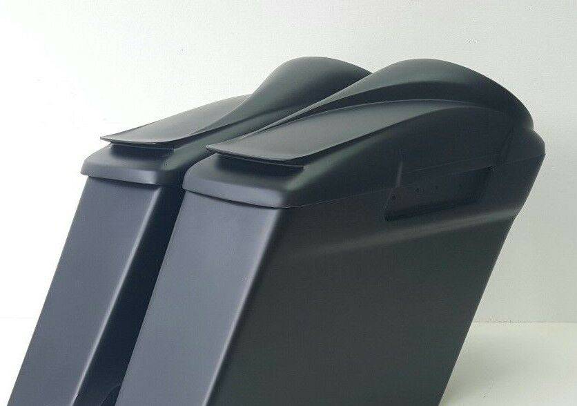 Harley Davidson Touring 8" Inch Stretched 4" Saddlebag Right Exhaust Cut Out - Bike Life Nation