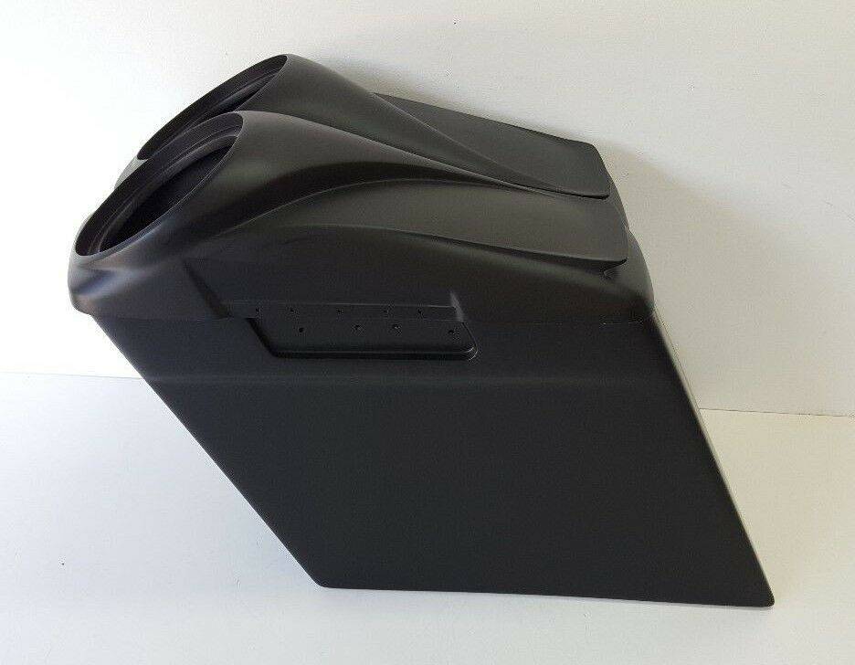 Harley Davidson Touring 8" Inch Stretched 4" Saddlebag Right Exhaust Cut Out - Bike Life Nation