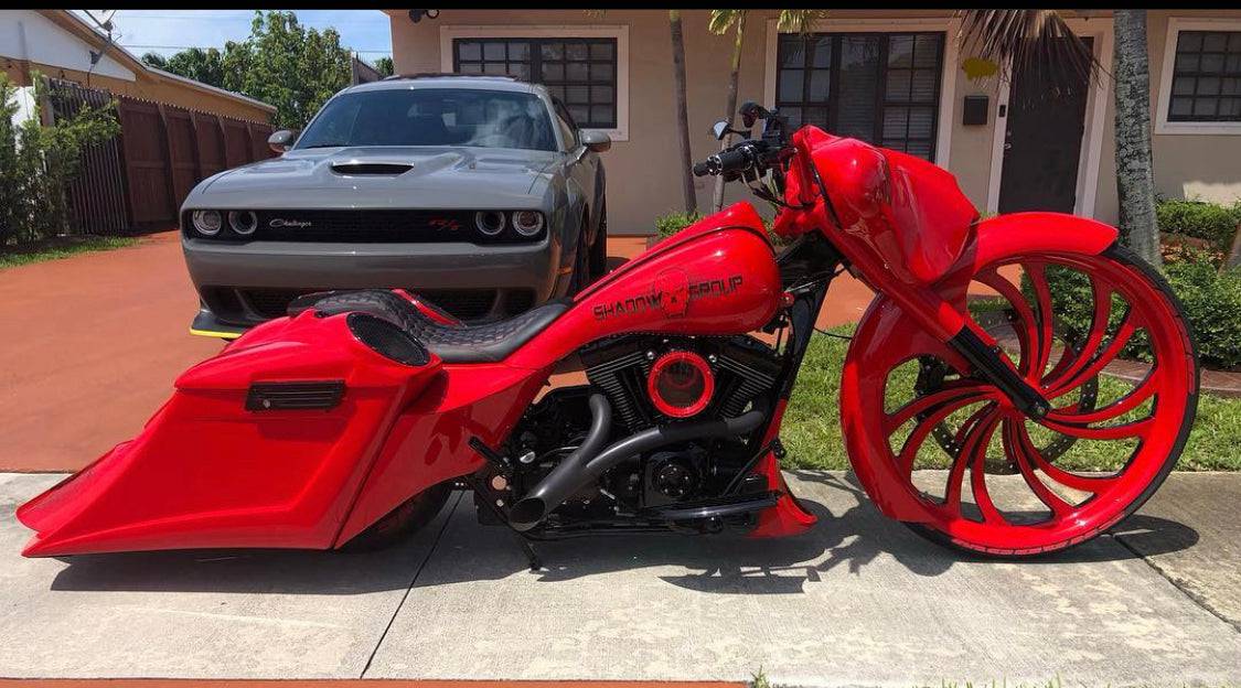 Harley Davidson 6" Down 14" Back Touring Motorcycles Scallop - Bike Life Nation