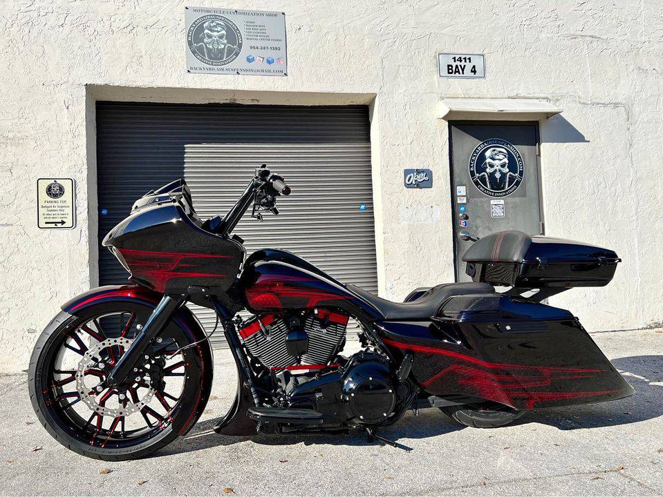 Harley Davidson Flh Touring 4.5" Down 9" Back Dove Tail Stretched Saddlebags - Bike Life Nation