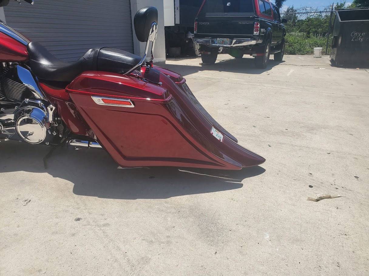 Harley Davidson Flh Touring 6" Down 18" Back Stretched Saddlebags - Bike Life Nation