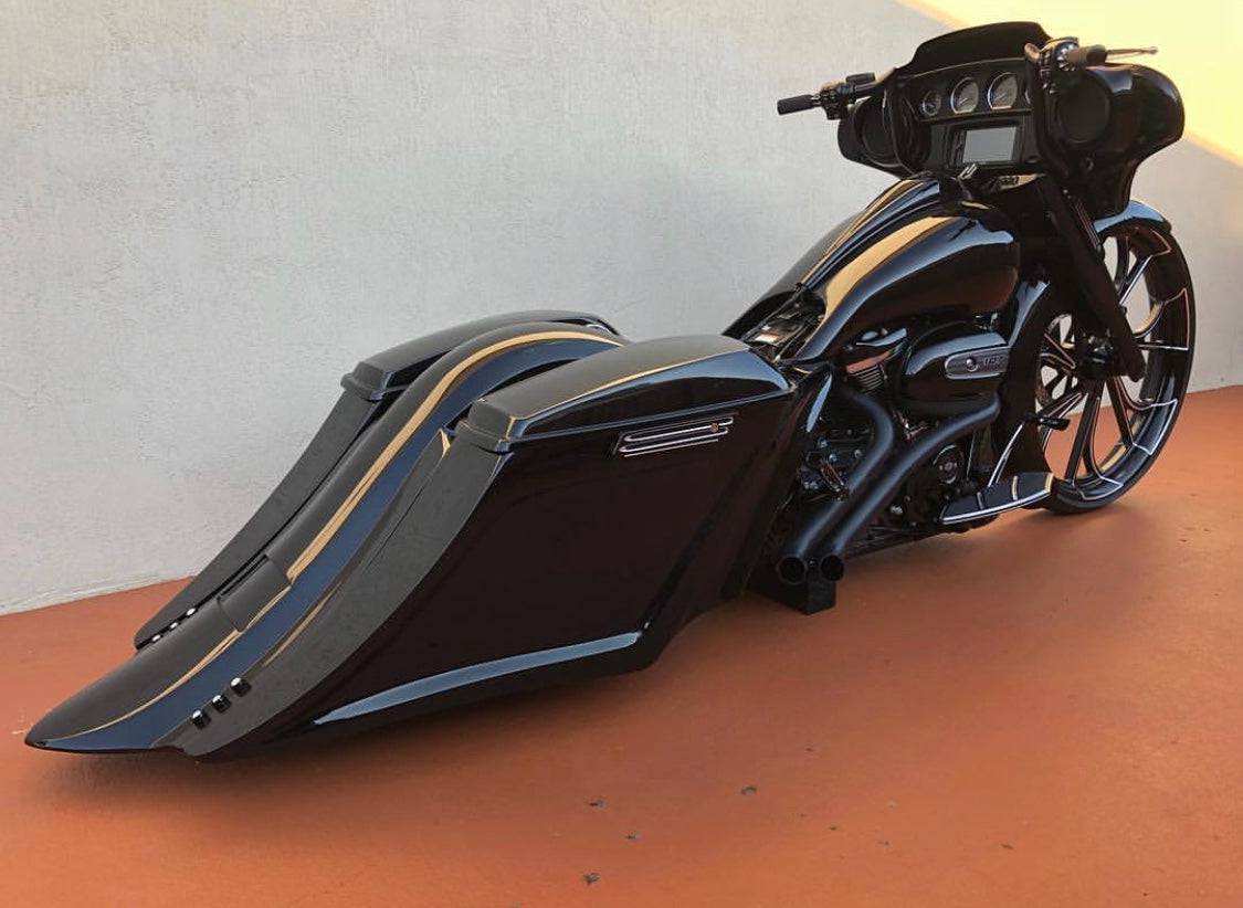 Harley Davidson Flh Touring 6" Down 18" Back Stretched Saddlebags - Bike Life Nation