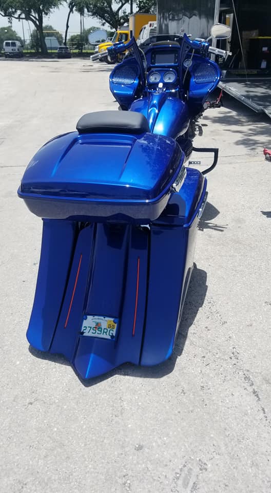 Harley Davidson Flh Touring 7" Down 14" Back Stretched Saddlebags - Bike Life Nation