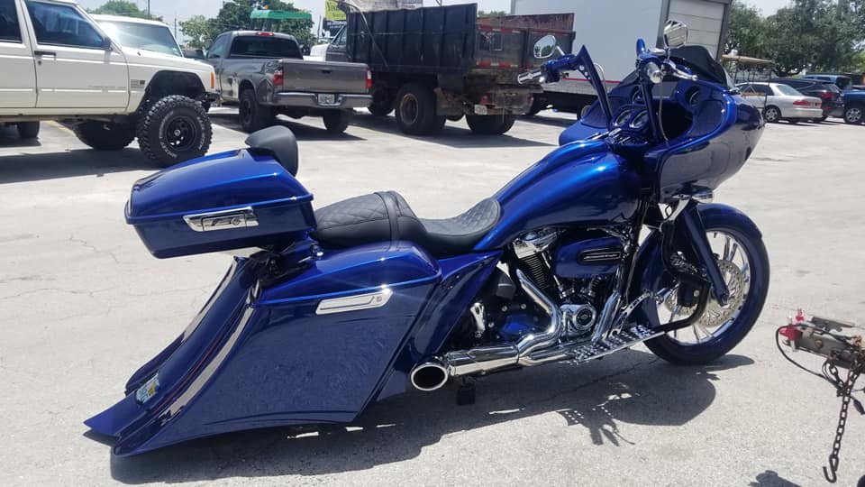 Harley Davidson Flh Touring 7" Down 14" Back Stretched Saddlebags - Bike Life Nation