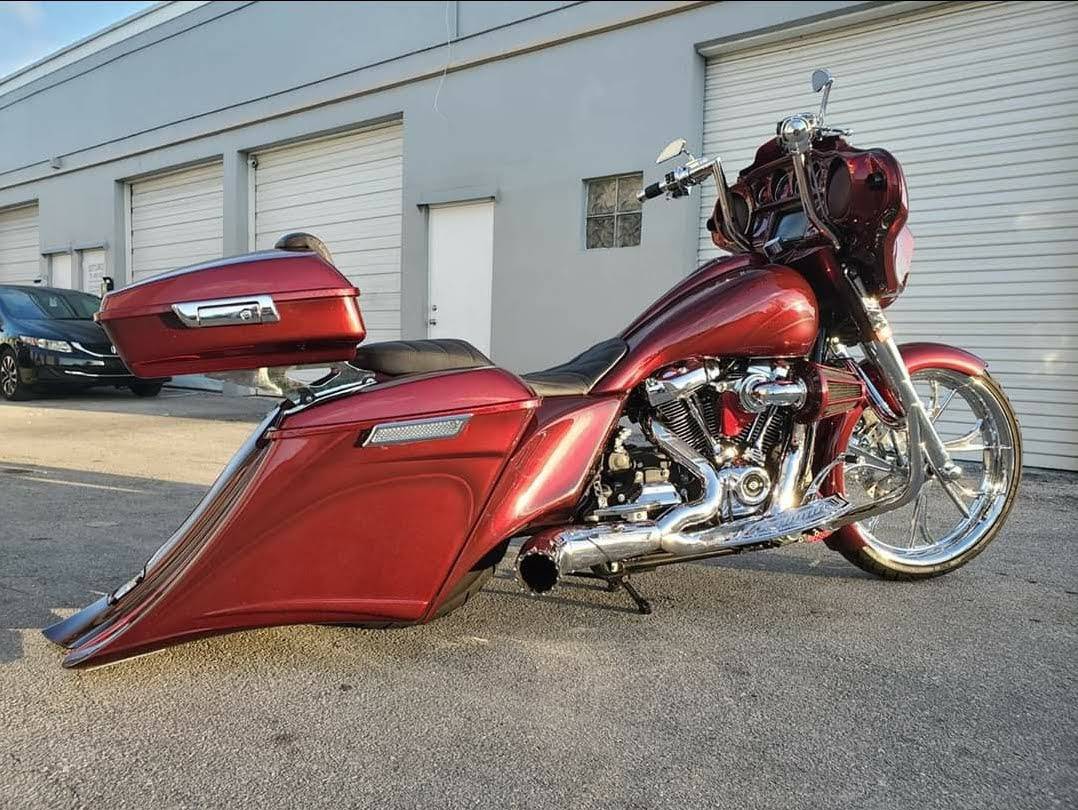 Harley Davidson Flh Touring 7" Down 14" Back Stretched Saddlebags - Bike Life Nation