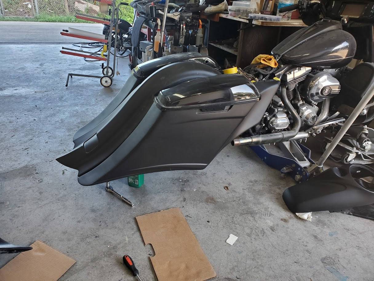 Harley Davidson Flh Touring 7" Down 14" Back Stretched Saddlebags - Bike Life Nation