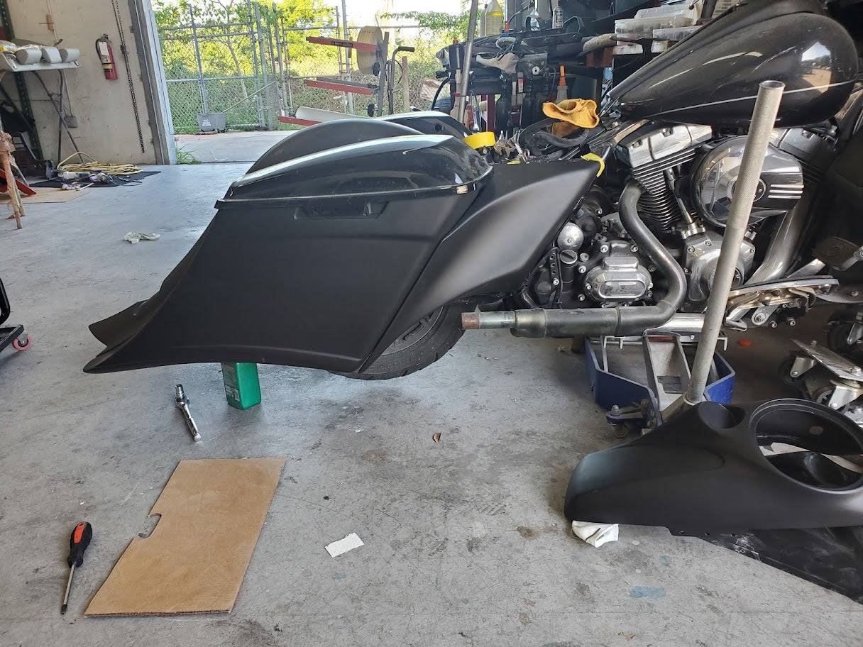 Harley Davidson Flh Touring 7" Down 14" Back Stretched Saddlebags - Bike Life Nation