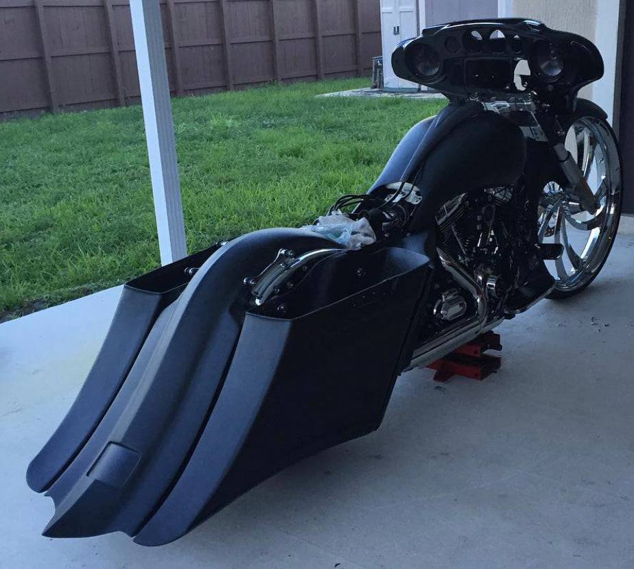Harley Davidson Flh Touring 7" Down 14" Back Stretched Saddlebags - Bike Life Nation