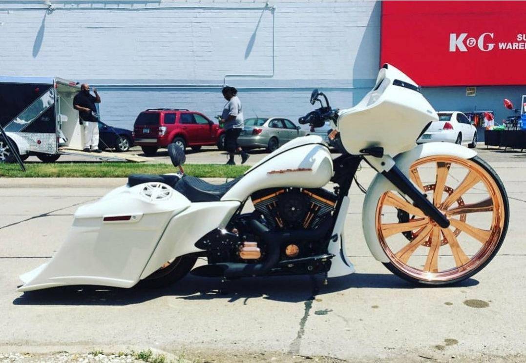 Harley Davidson Flh Touring 7" Down 14" Back Stretched Saddlebags - Bike Life Nation