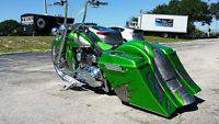 Harley Davidson Slope Saddlebags 6" Down 9" Back Touring Motorcycles - Bike Life Nation