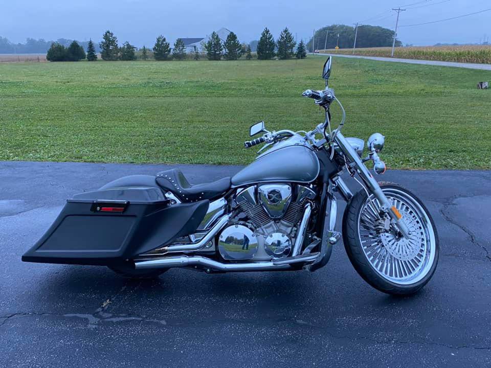 Bagger Honda Shadow Saddlebags Hard Saddlebags OG With Fixation
