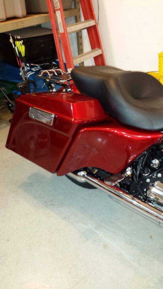 Dual Exhaust Harley Davidson 4" Stretched Side Covers Flh Touring Motorcycle - Bike Life Nation