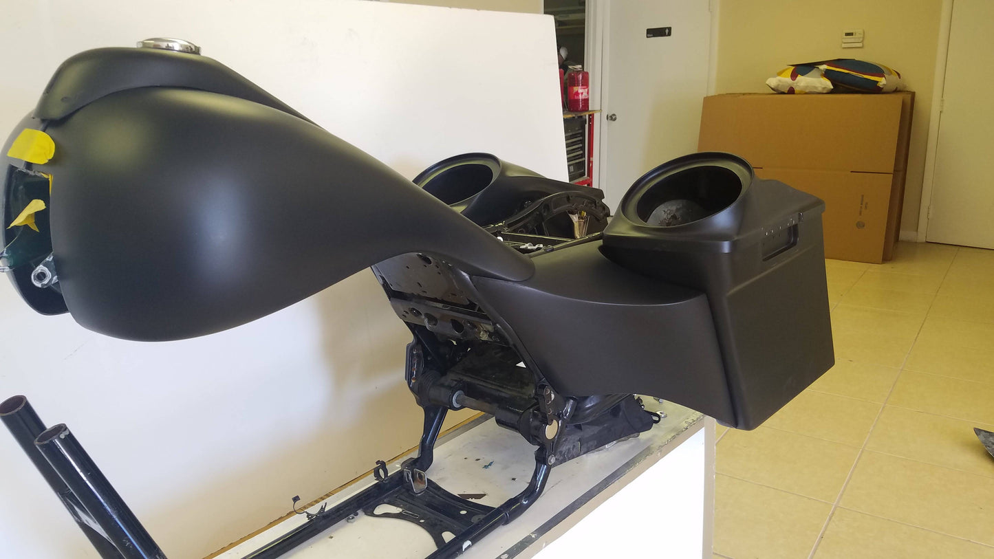 Harley Davidson 4" Stretched Side Covers Flh Motorcycle Extended 2009-2013 - Bike Life Nation