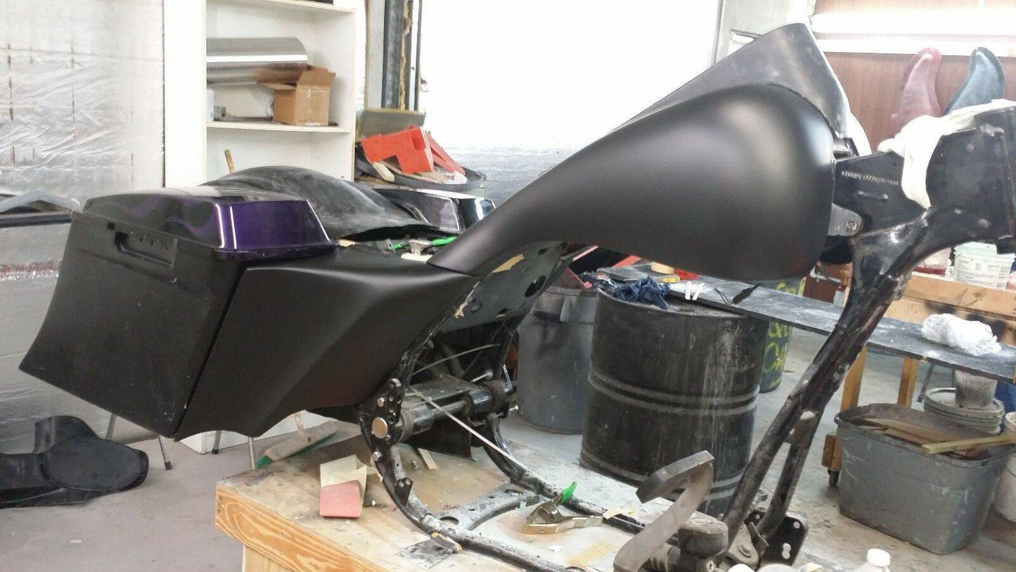1997-2007 Street Glide Stretched Extended Side Cover Gas Tank Shrouds Bagger - Bike Life Nation