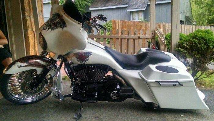1997-2007 Street Glide Stretched Extended Side Cover Gas Tank Shrouds Bagger - Bike Life Nation