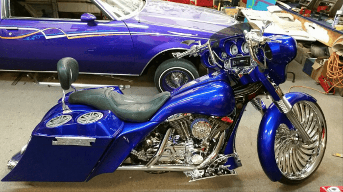 1997-2007 Street Glide Stretched Extended Side Cover Gas Tank Shrouds Bagger - Bike Life Nation