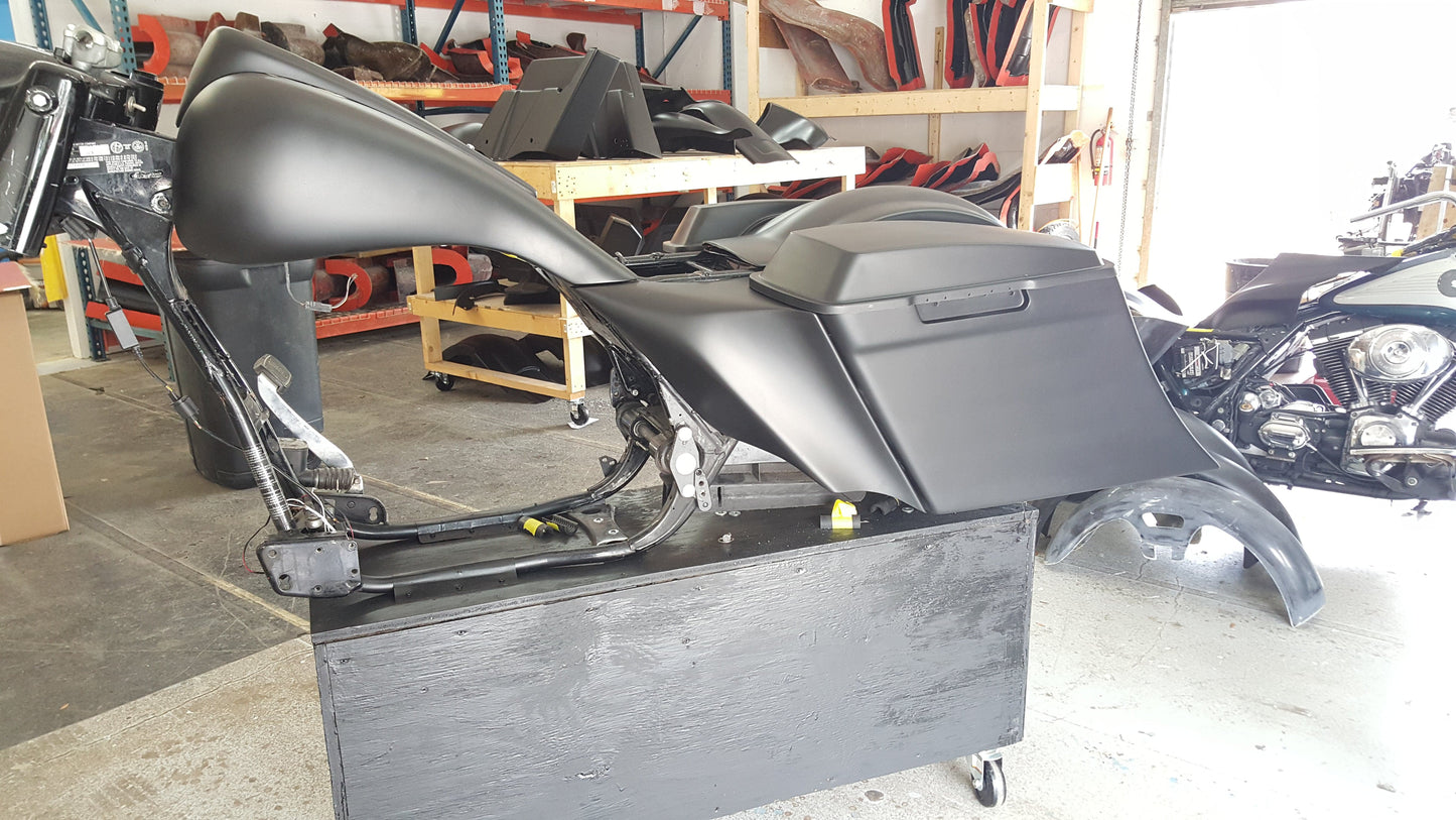 1997-2007 Street Glide Stretched Extended Side Cover Gas Tank Shrouds Bagger - Bike Life Nation