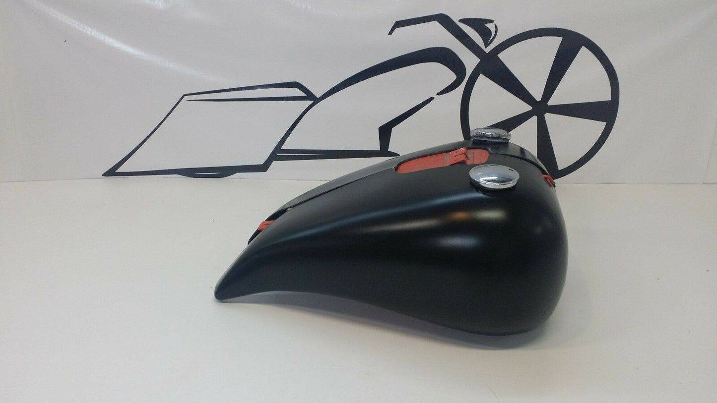 2000-2015 Harley Davidson Softail Fatboy Stretched Tank Shroud Covers 5 GALLON - Bike Life Nation