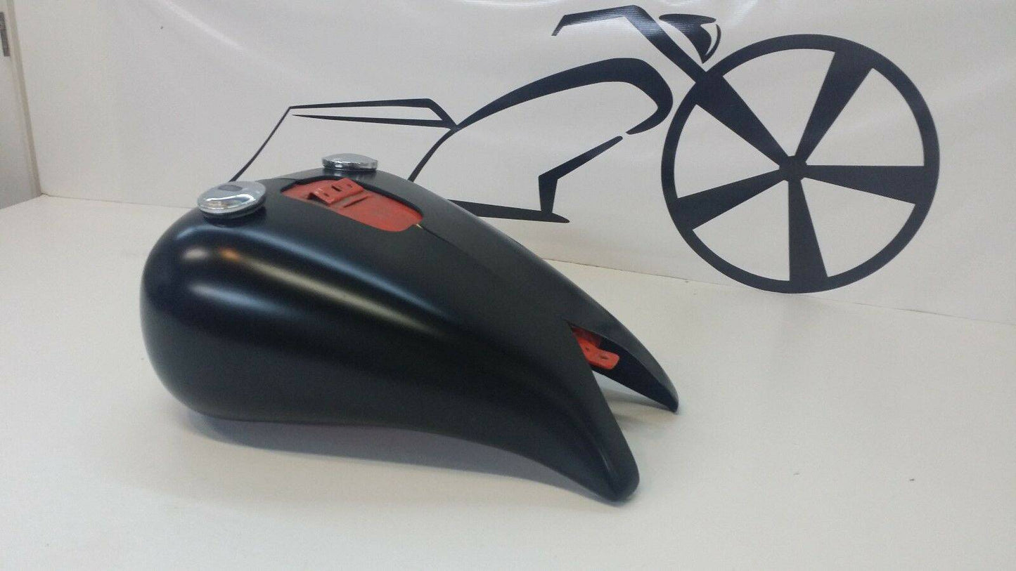 2000-2015 Harley Davidson Softail Fatboy Stretched Tank Shroud Covers 5 GALLON - Bike Life Nation