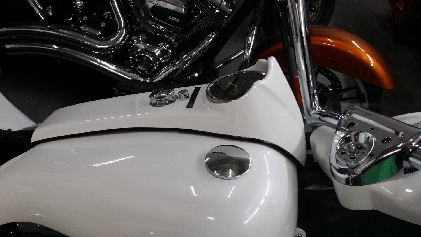 2000-2015 Harley Davidson Softail Fatboy Stretched Tank Shroud Covers 5 GALLON - Bike Life Nation