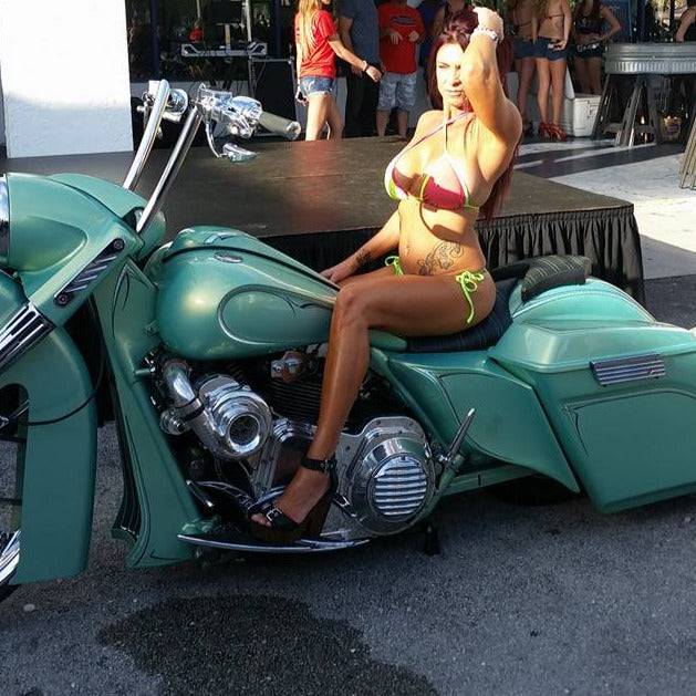 Harley Davidson 4" Extended Stretched Side Cover Panels for Touring Baggers 2009-2013 - Bike Life Nation