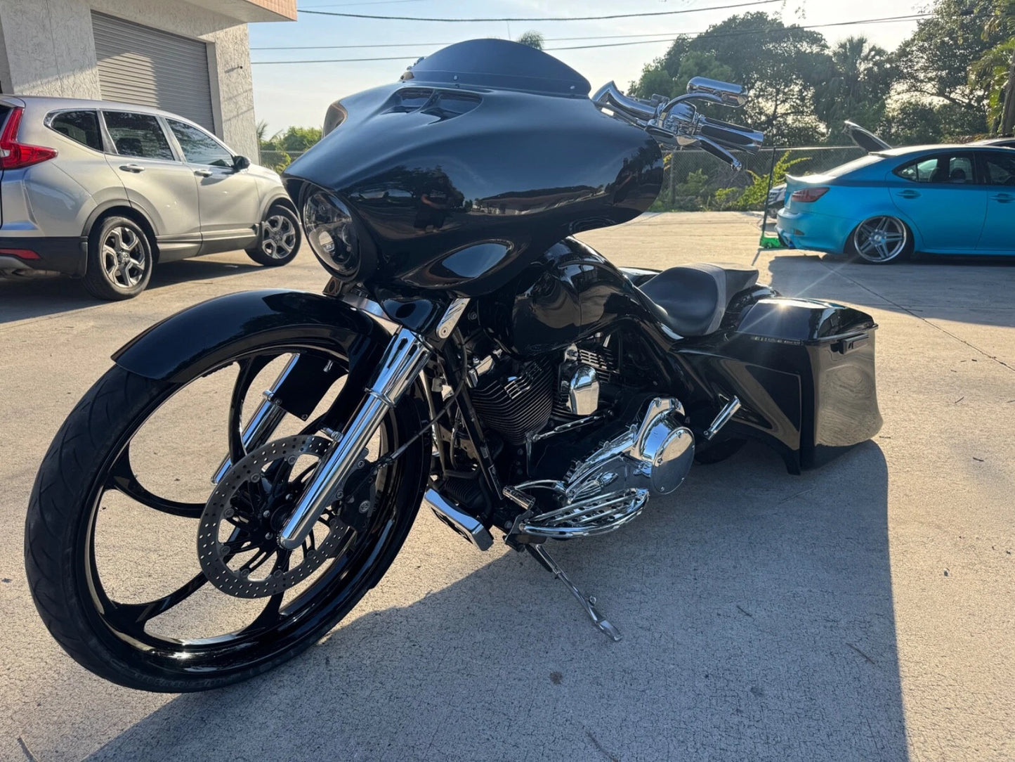 Harley Davidson Touring Street Glide Stretched Raked Outer Fairing