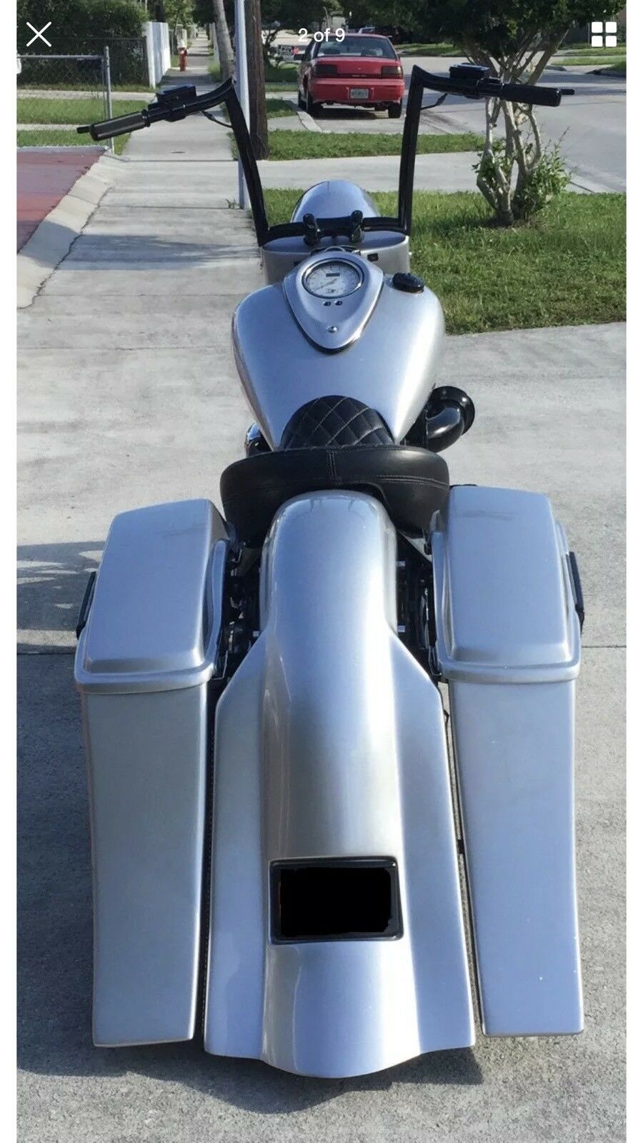Yamaha Road 6" Down 9" Back Saddlebag And Fender