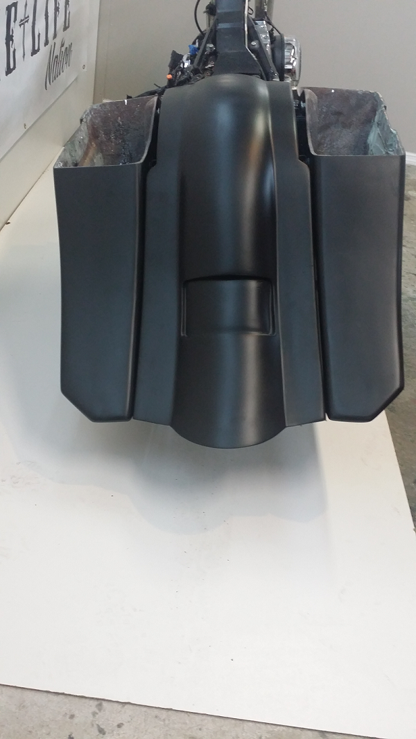 6" Down 9" Back Angled Saddlebag And Fender
