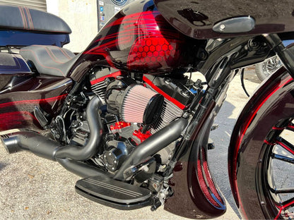 Harley 6 Gallon Stretched Tank Shroud Side Cover Combo 2014-2023 - Bike Life Nation
