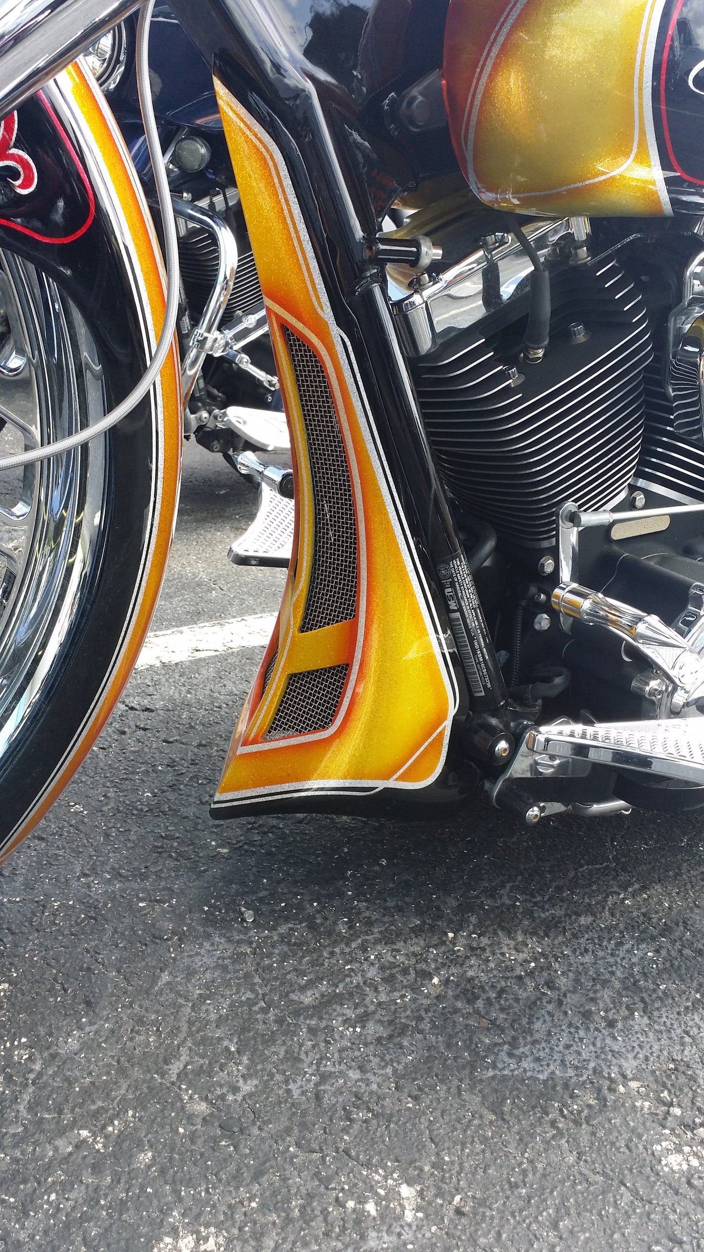 Harley Davidson Stretched Rake Chin Spoiler - Bike Life Nation