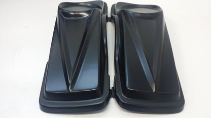 Harley Davidson 6" Down 9" Back Slope Right Cutout Saddlebags & Overlay Fender 1997-2013