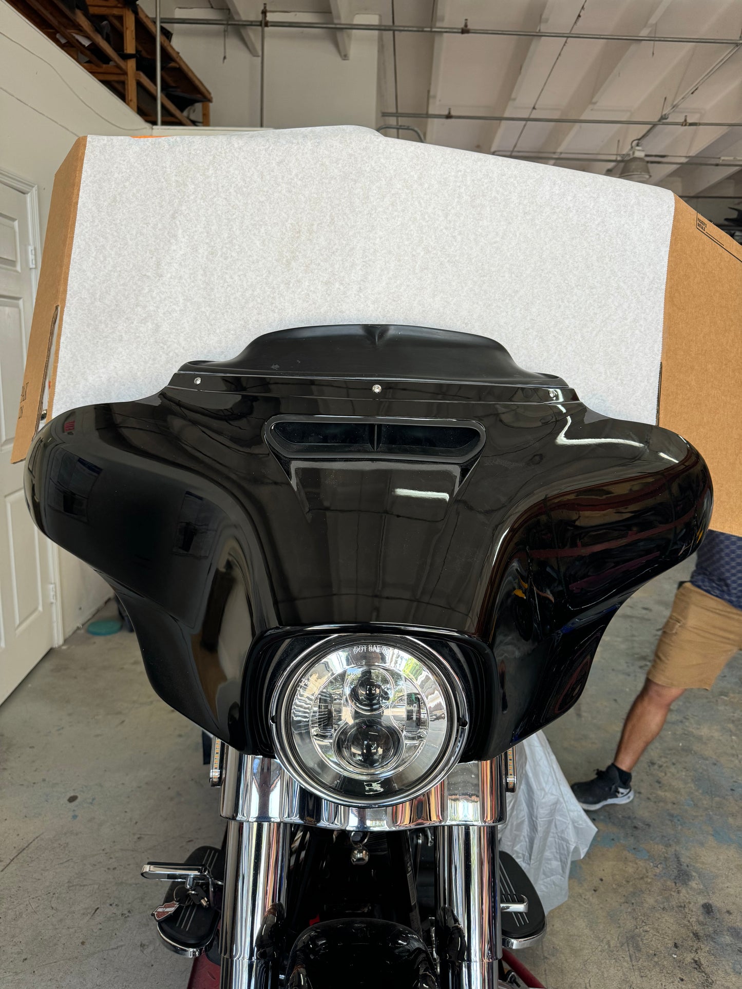 2014-2023 Street Glide Flh Touring Fiberglass Paintable Windshield