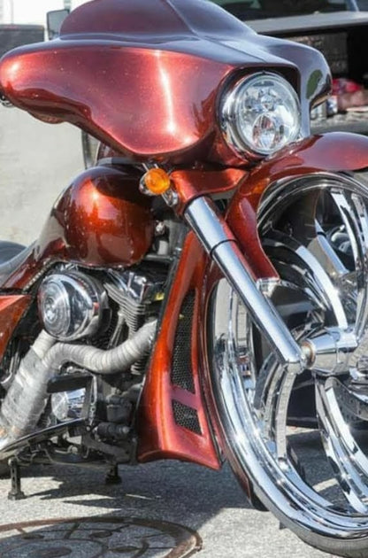 Harley Davidson Motorcycle Flh Touring 6" Down 12" Back  Reborn Stretched Saddlebags