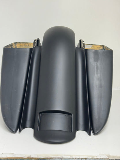 Harley Davidson 6" Down 12" Back  Reborn Stretched Saddlebags & Fender