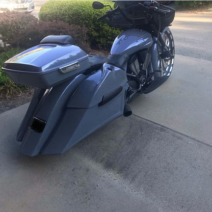 Victory Cross Country 4.5" Down 9" Back Stretched Saddlebags
