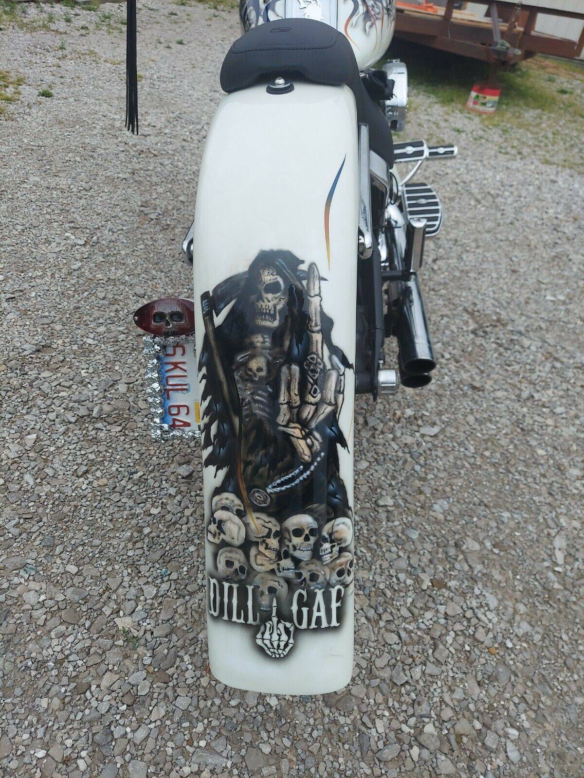 Harley Davidson Softail Fl Classic Heritage Cholo Stretched Rear Fender