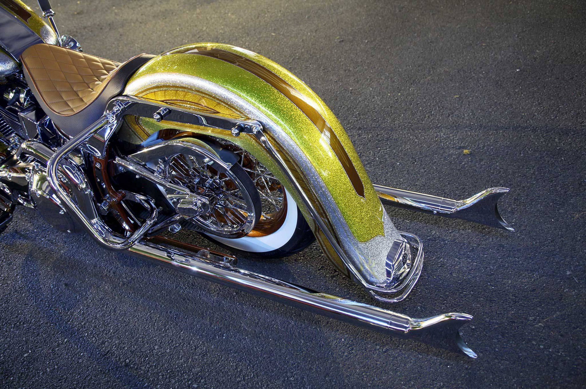 harley schutzblech Harley Davidson Softail Cholo Stretched Rear Fender – Bike Life Nation